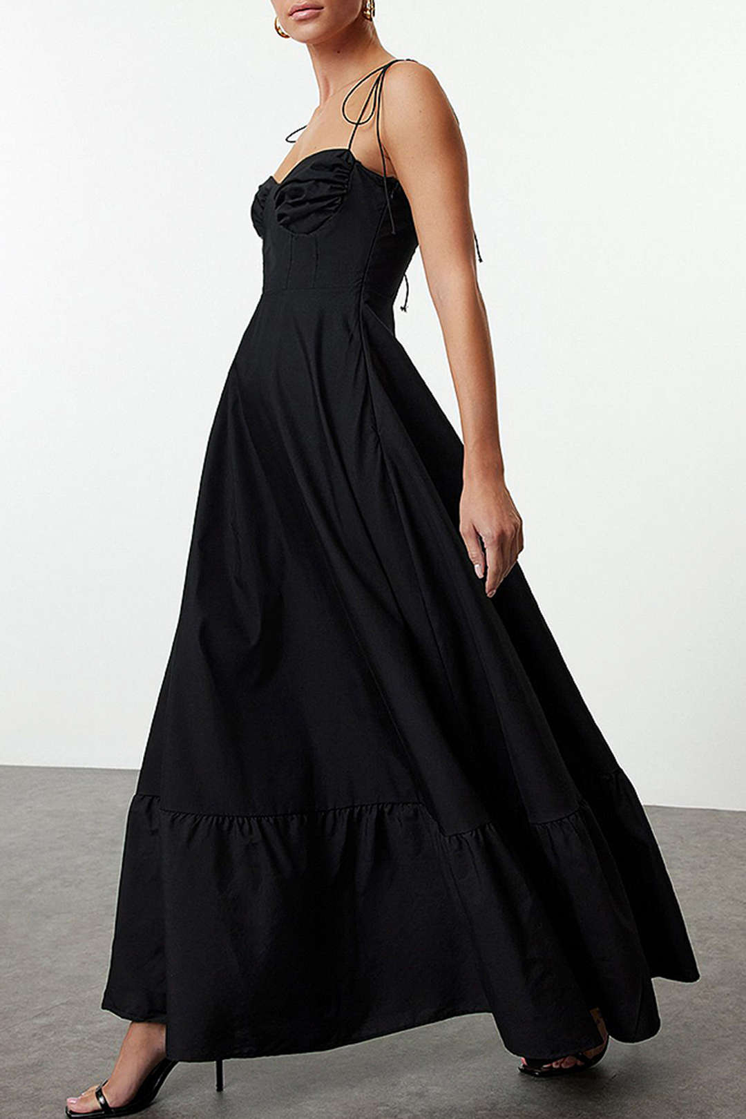 Layered Slip Chiffon Sleeveless Maxi Dress