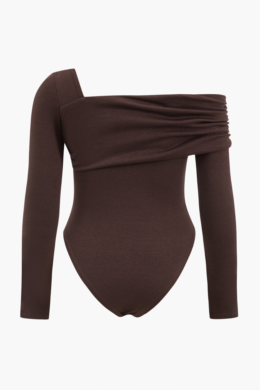 Plus Size Asymmetry Bodysuit