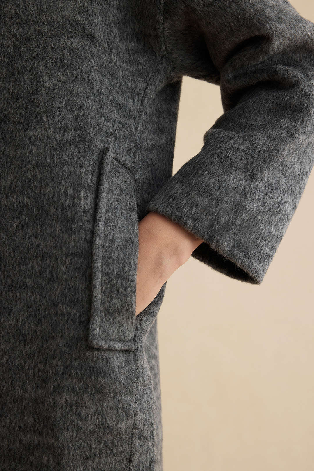 100% Wool Pocket Coat