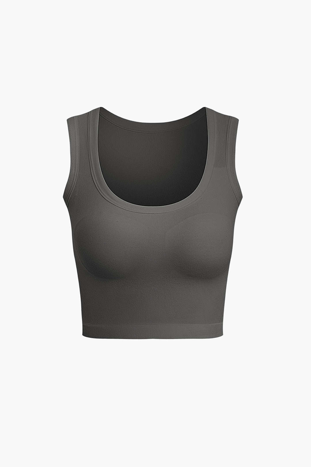 Basic Solid Crop Tank Top