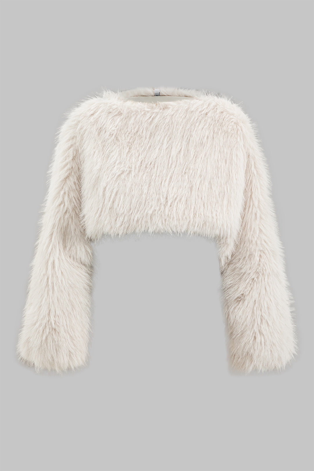 Furry Faux Fur Long-Sleeve Shirt