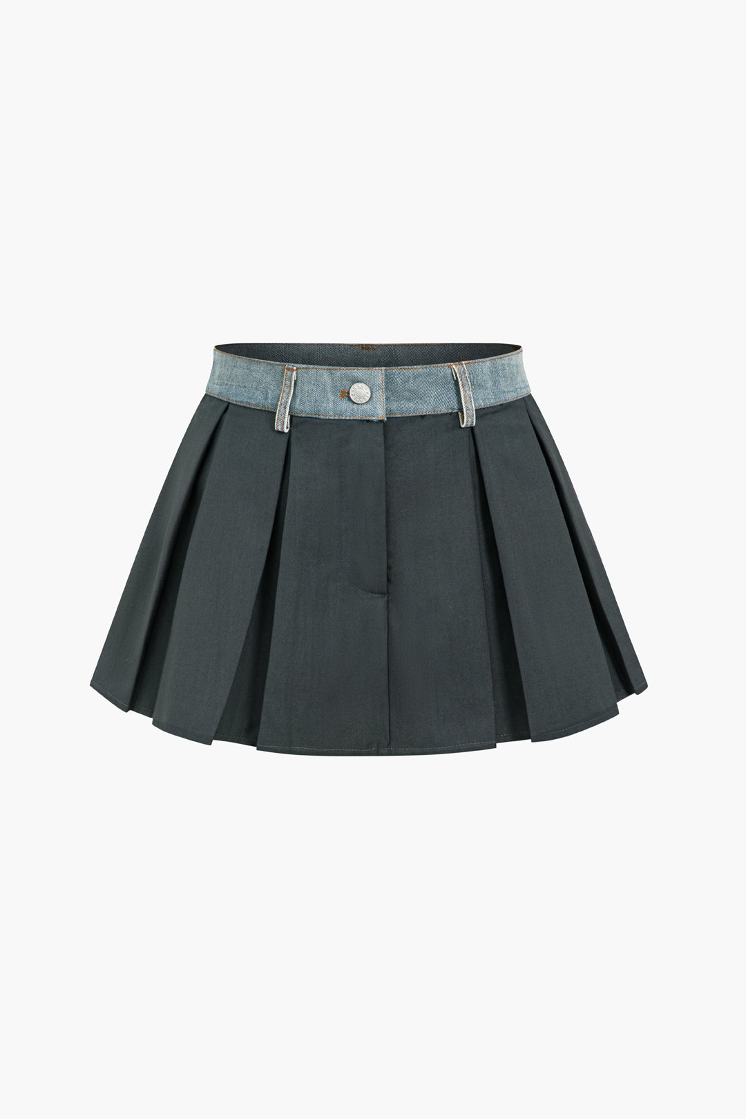 Denim Patchwork Mini Skirt