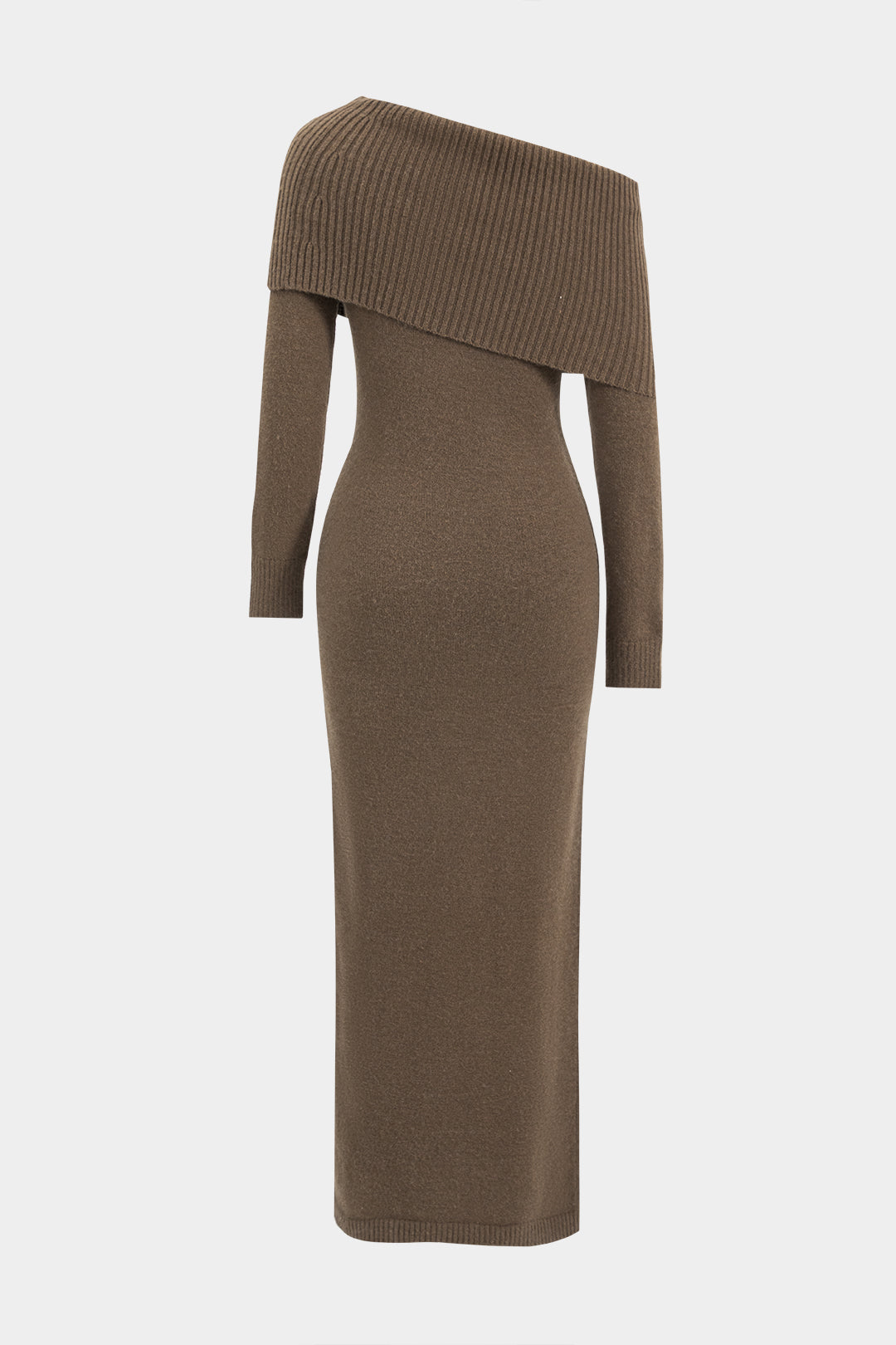 Sweater Asymmetrical Long Sleeve Dress