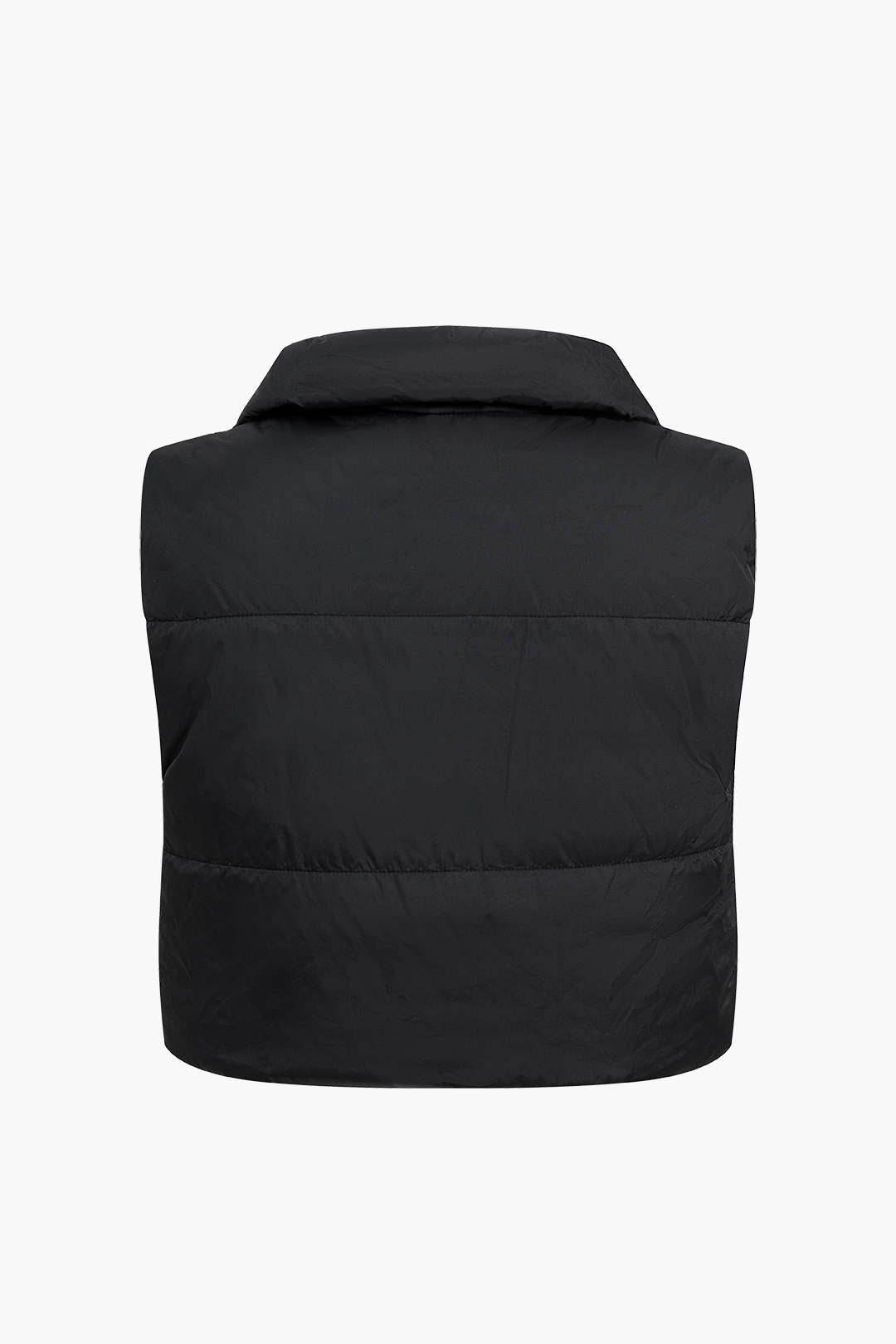 Turtleneck Zip-Up Puffer Vest