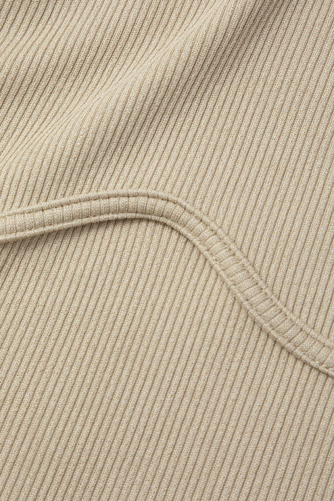 Basic Rib Seam-detail Sleeveless Tank Top