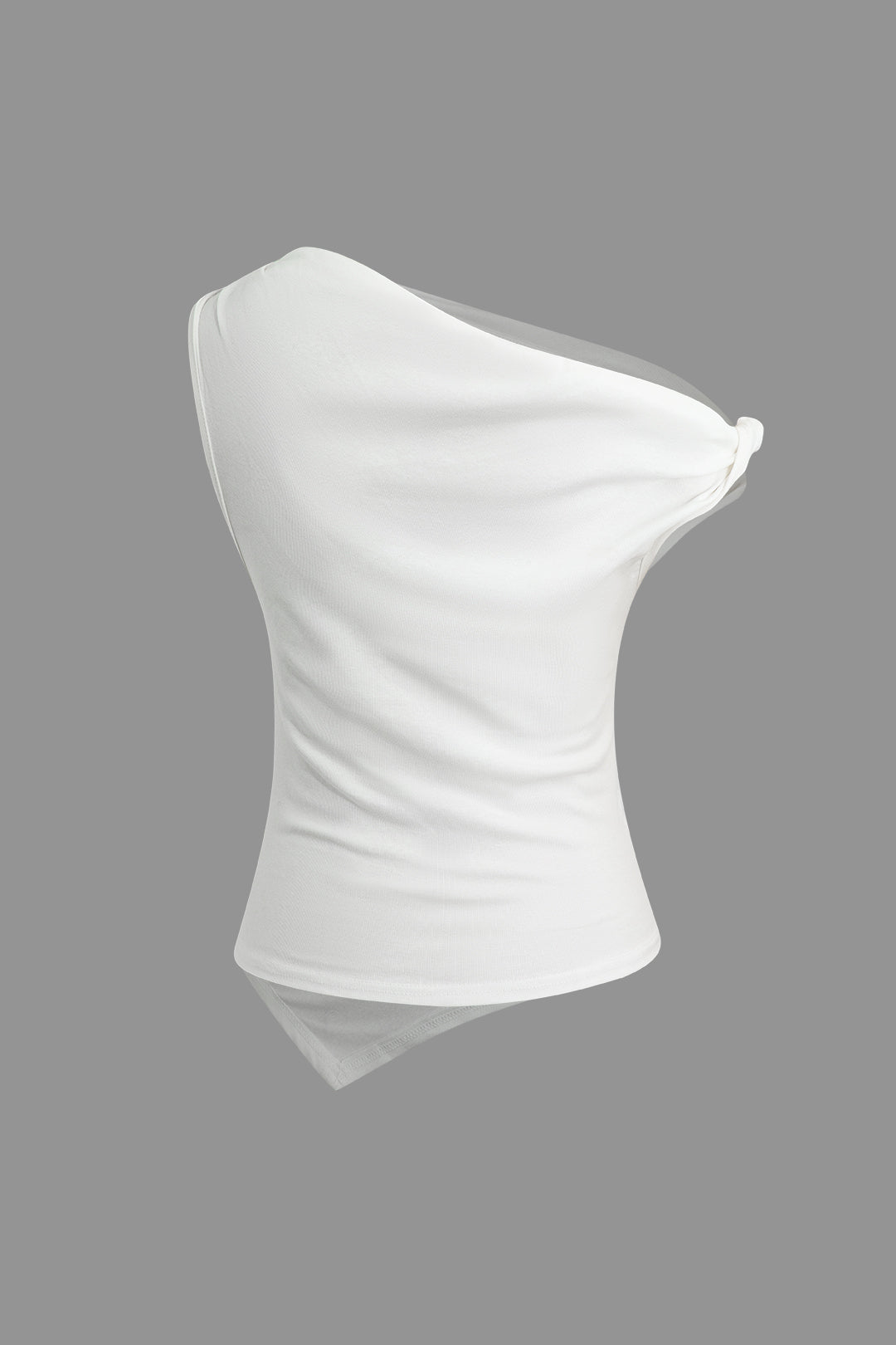 Asymmetrical Ruched T-shirt