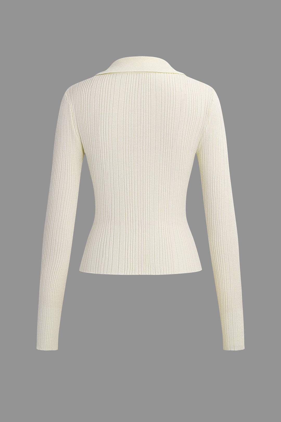 Knit 3D Flower Long-Sleeve Top